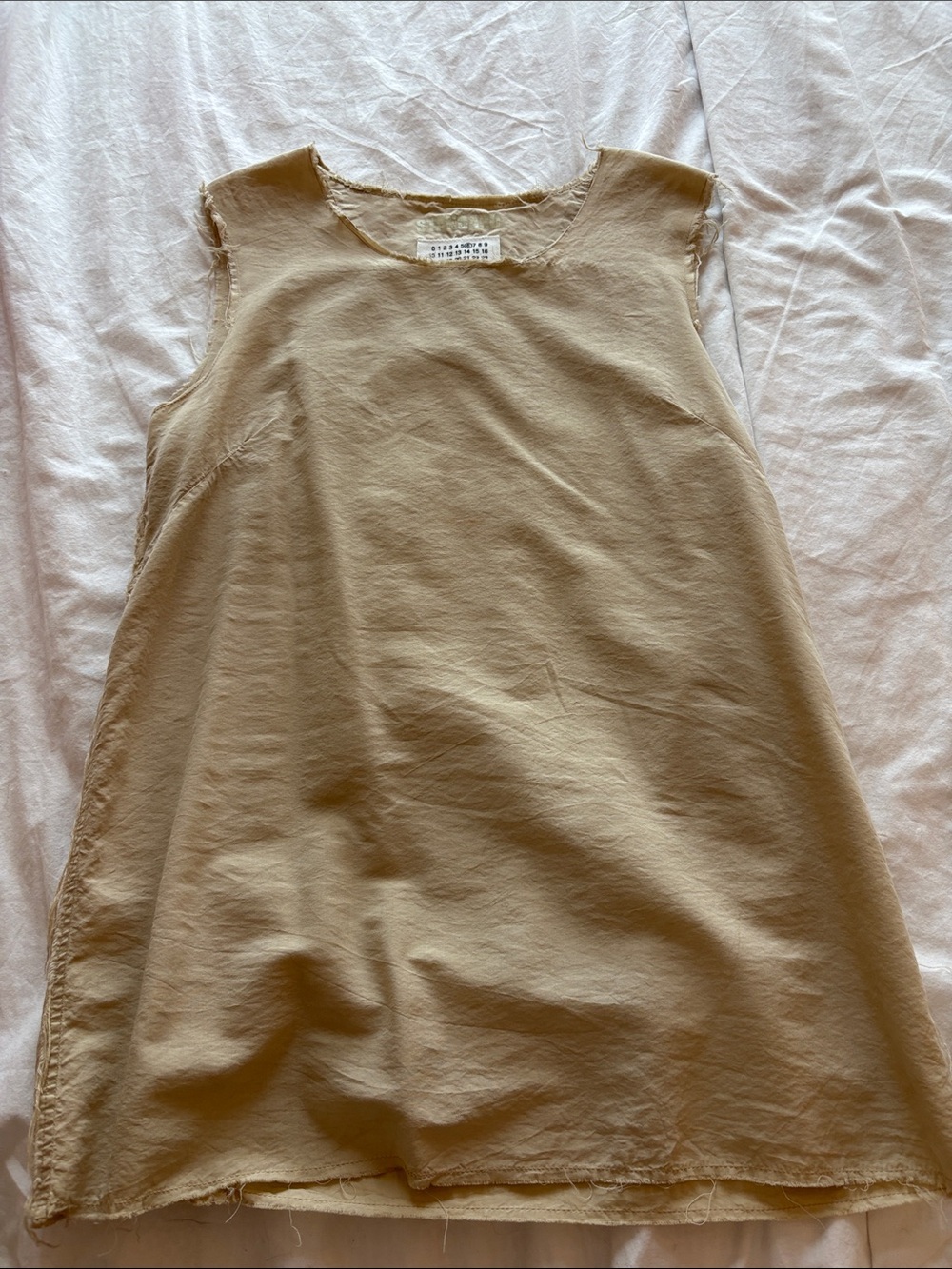 Sleeveless Beige Women's Top